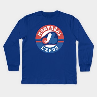 Retro Montreal Expos 1969 Kids Long Sleeve T-Shirt